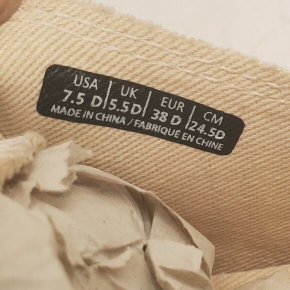 Spenco Orthotic 7.5 Tan Stripe Canvas Slip-On Sneaker Mules Santa Rosa New - Picture 4 of 9